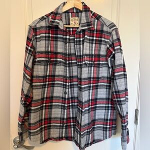 Redhead Red and Gray Plaid Button-Down Shirt